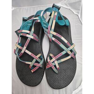 Chaco Womens Z/Cloud X2 Buckle Water Outdoor Sandals Shoes US 11 Line Hang Teal